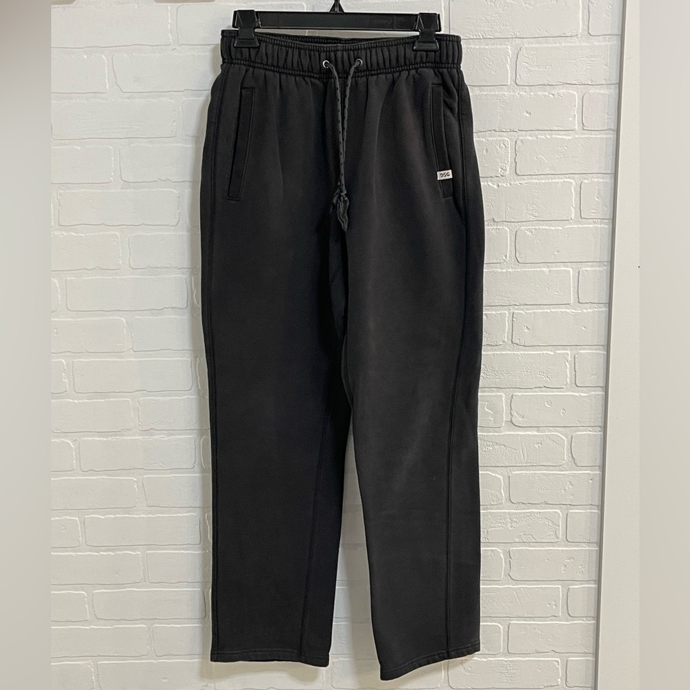 Men’s DSG black open leg sweat pants size S